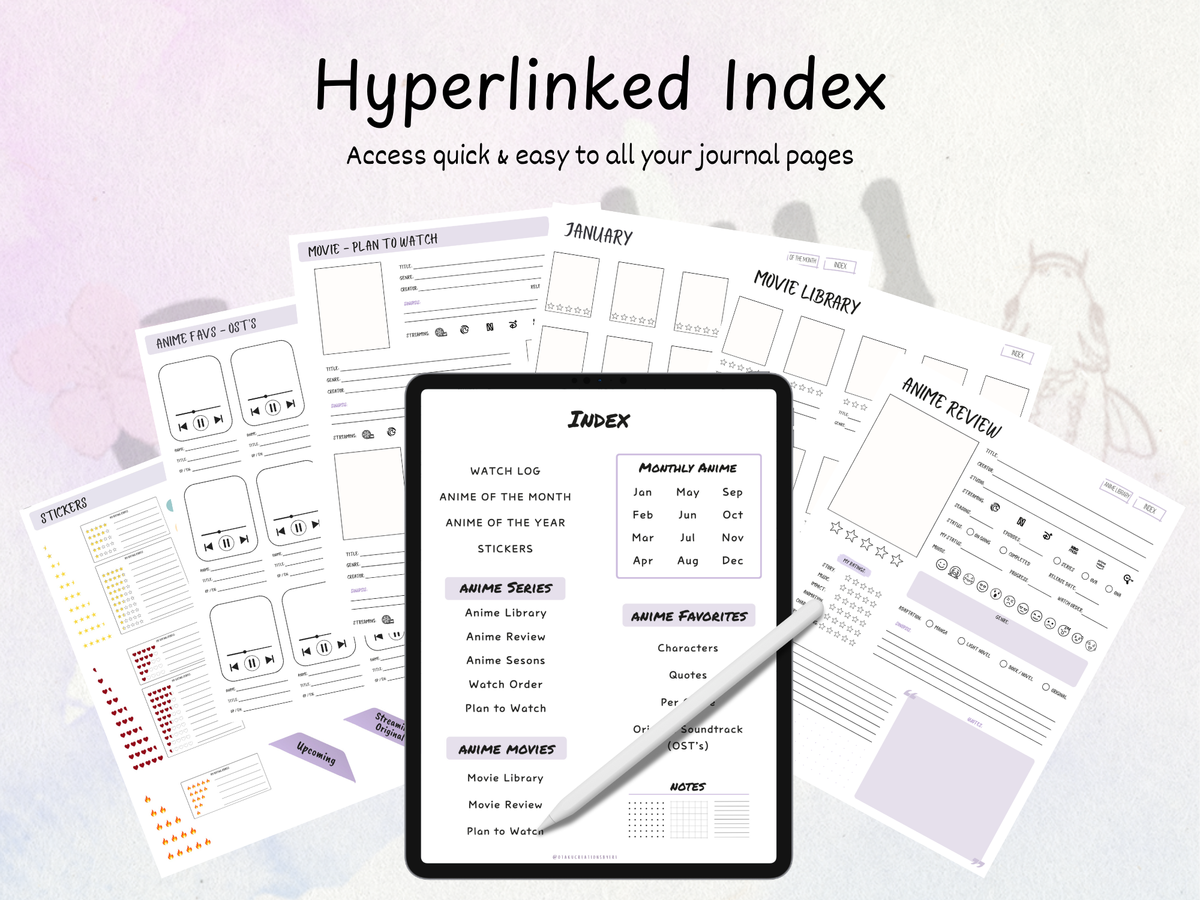 Digital Anime Journal Bundle