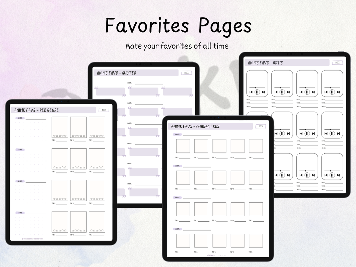Digital Anime Journal Bundle