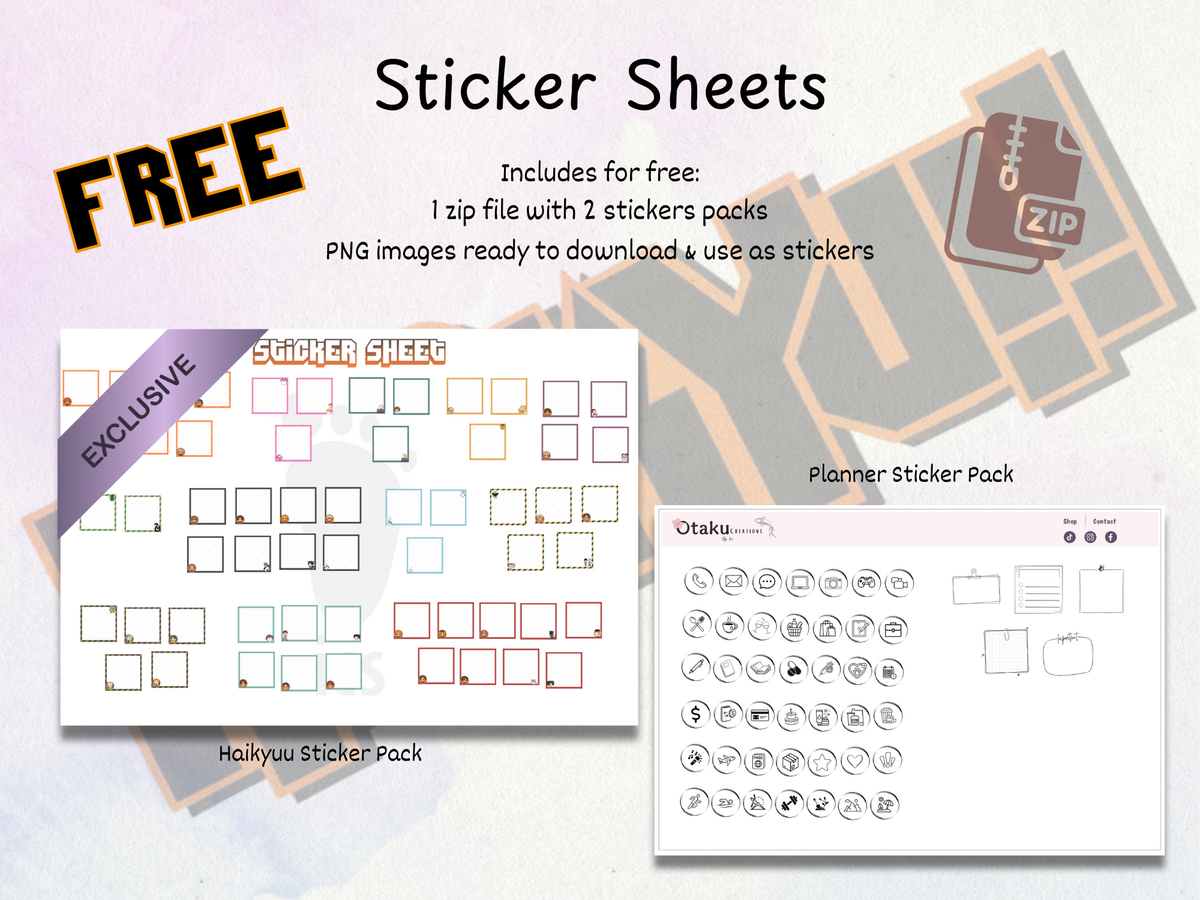 2026 Haikyuu Digital Planner