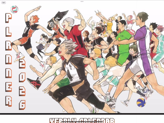 2026 Bundle Haikyuu Digital Calendar